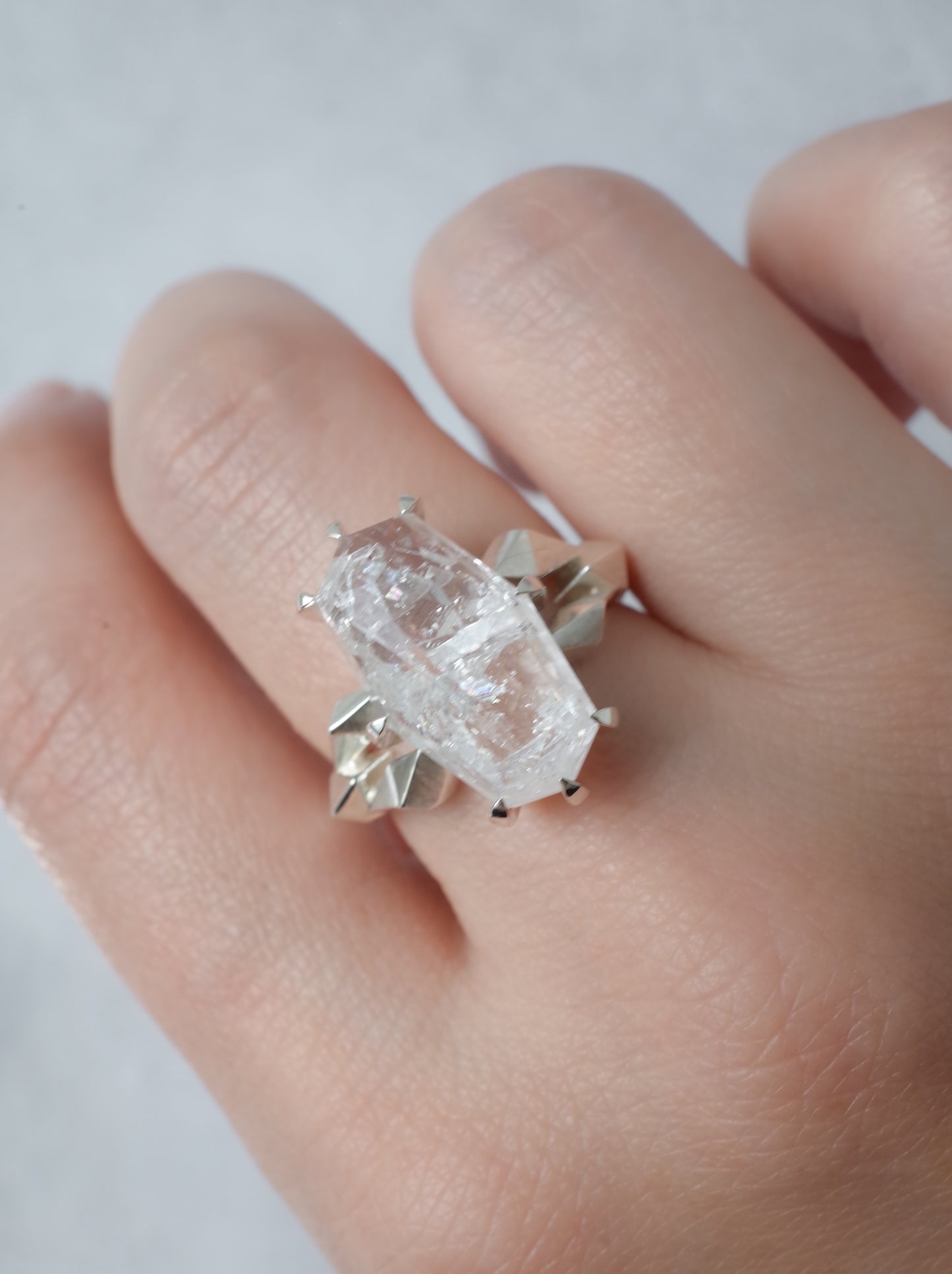 Quartz in Quartz CRYSTALLIZE Ring - 4 / cut by CANNA