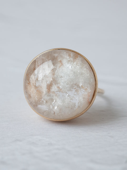 Quartz in White Garden Quartz Ring - 2
