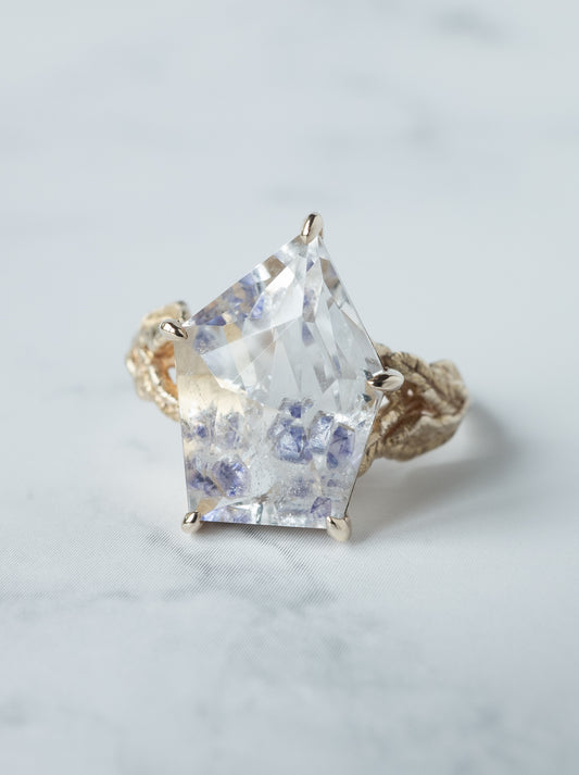 Fluorite in Quartz Ring / cut by CANNA - f1