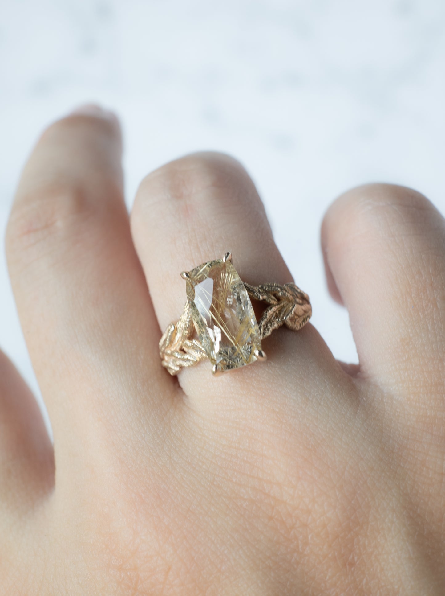 Rutilated Quartz Ring / cut by CANNA -2