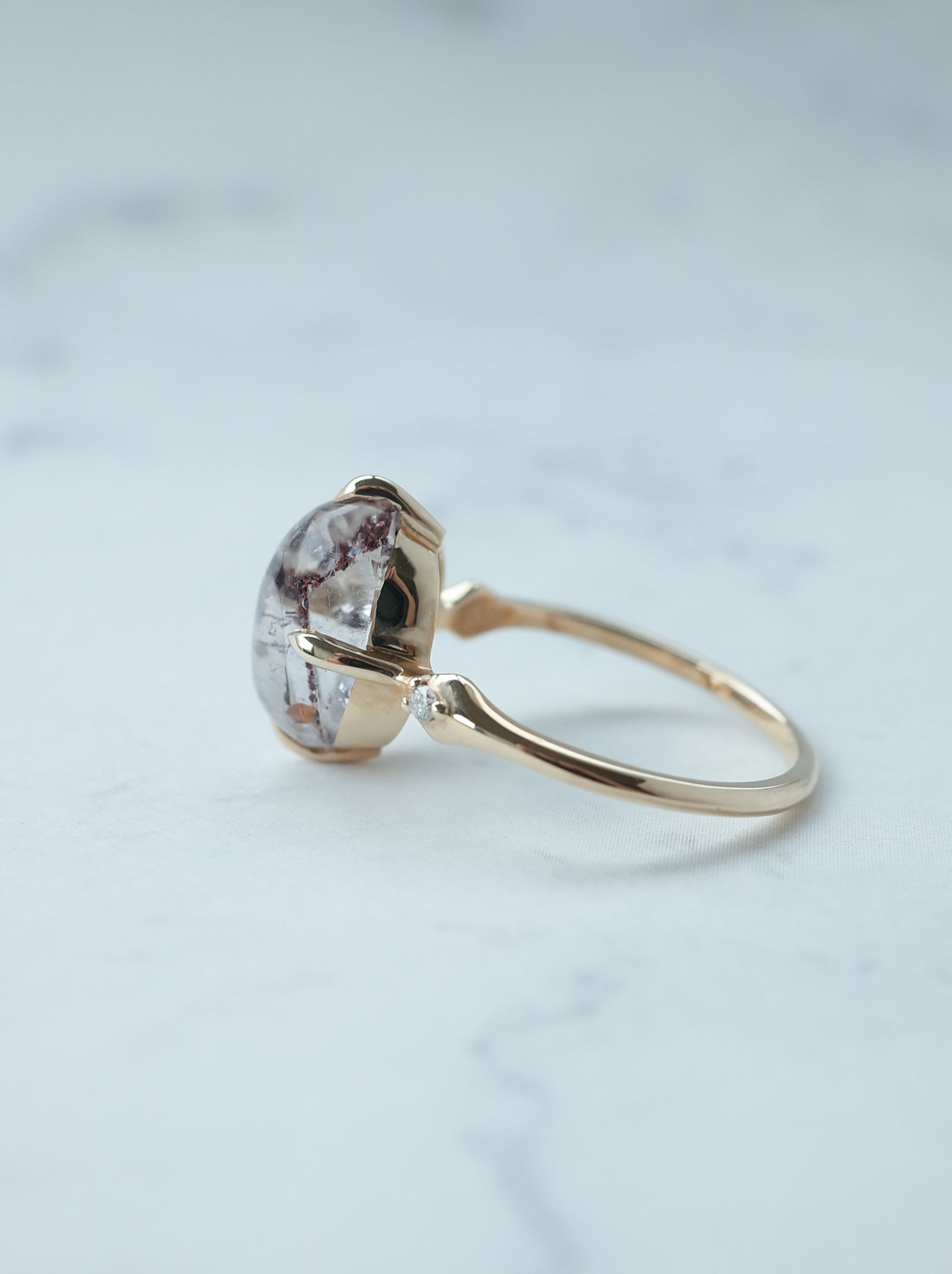 Hematite in Quartz Ring - 3