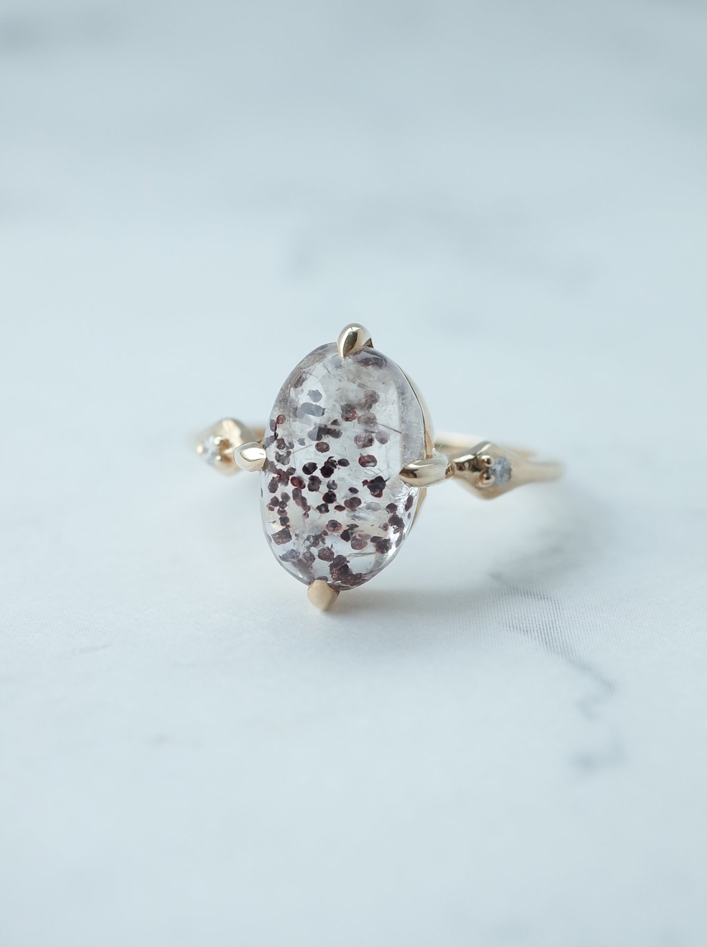 Hematite in Quartz Ring - 3