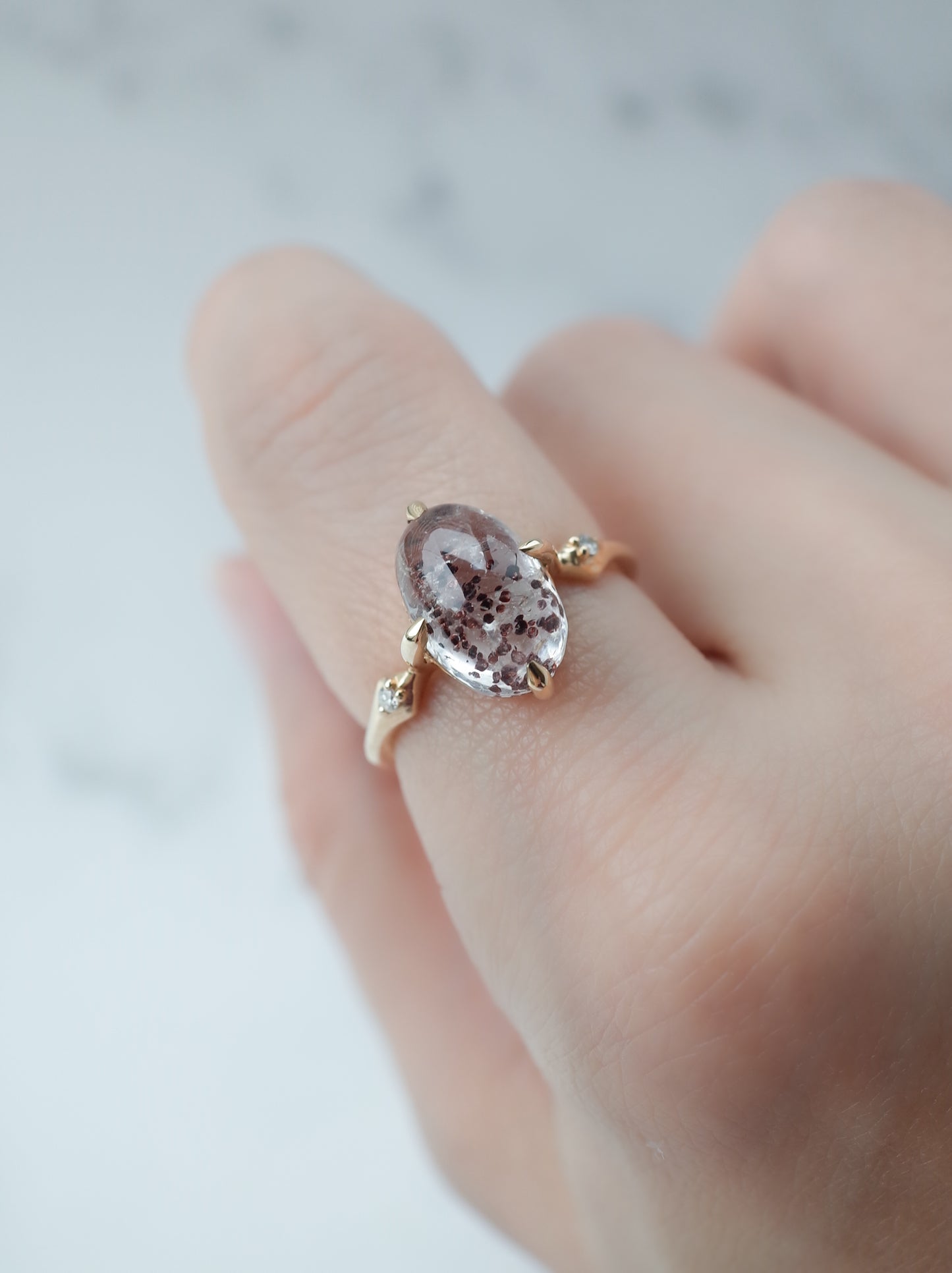 Hematite in Quartz Ring - 3