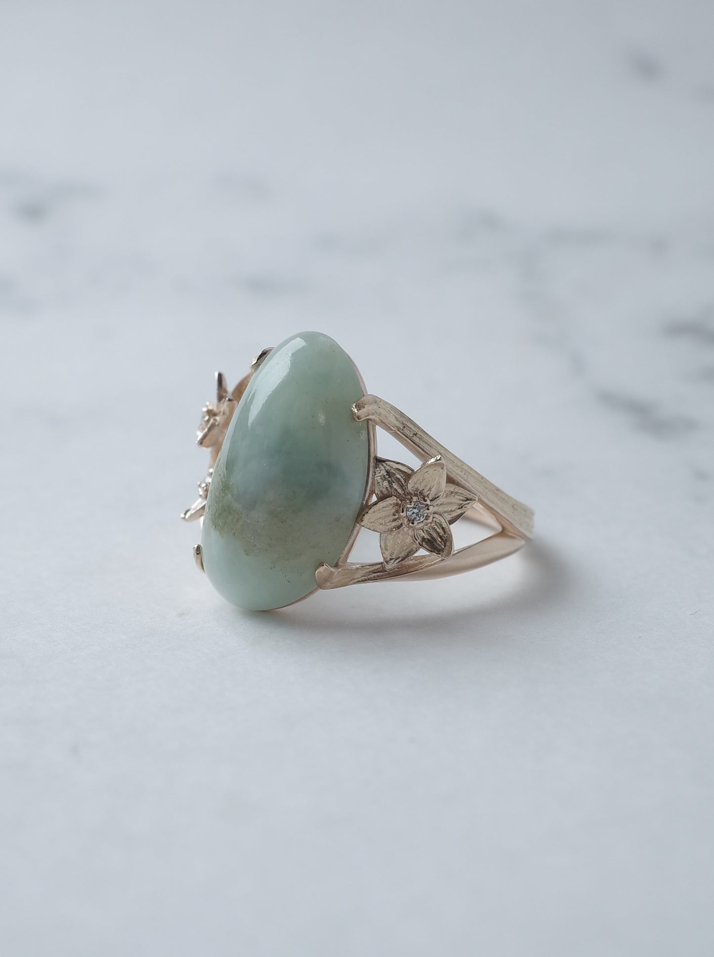 ITOIGAWA Jadeite  DAFFODIL Ring