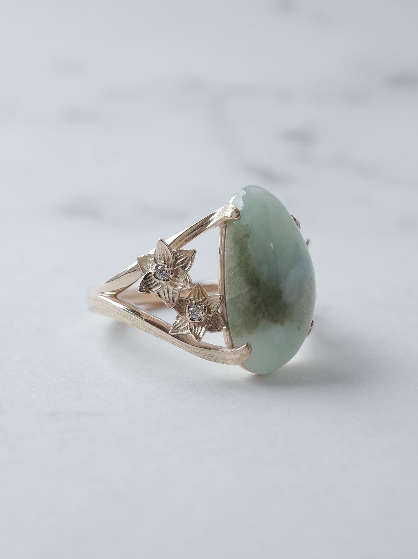 ITOIGAWA Jadeite  DAFFODIL Ring