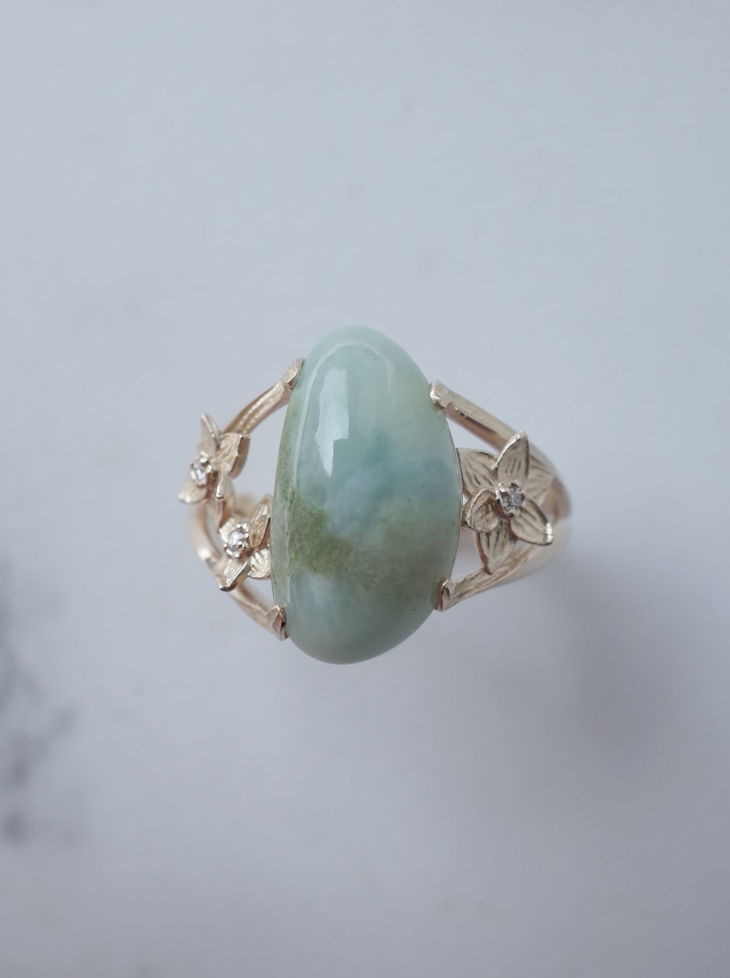 ITOIGAWA Jadeite  DAFFODIL Ring