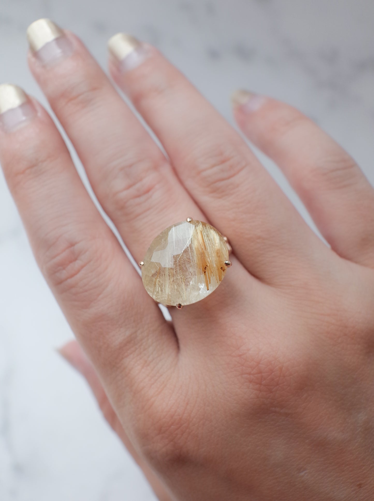 Rutilated Quartz Ring cut by CANNA - s2