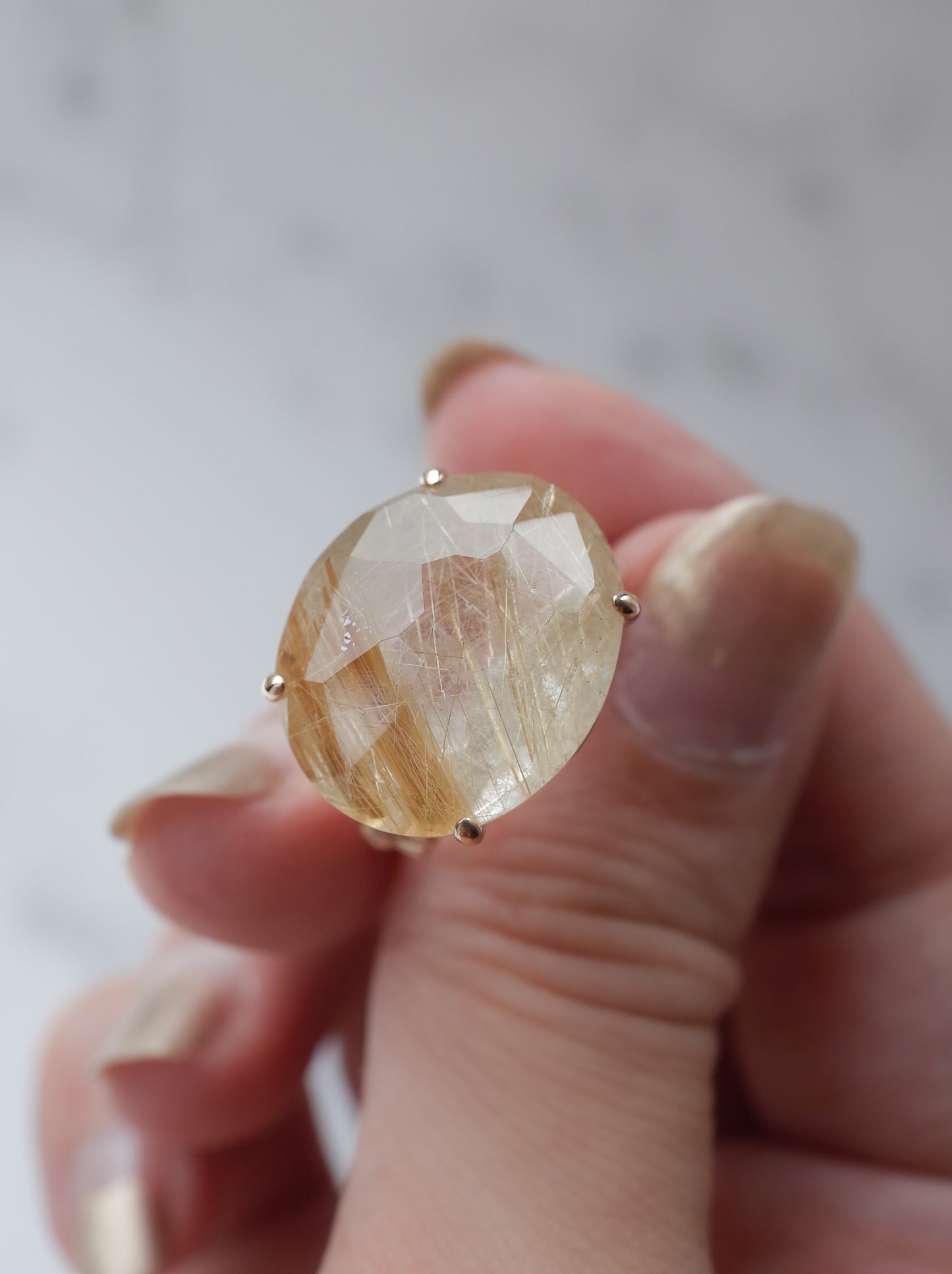 Rutilated Quartz Ring cut by CANNA - s2