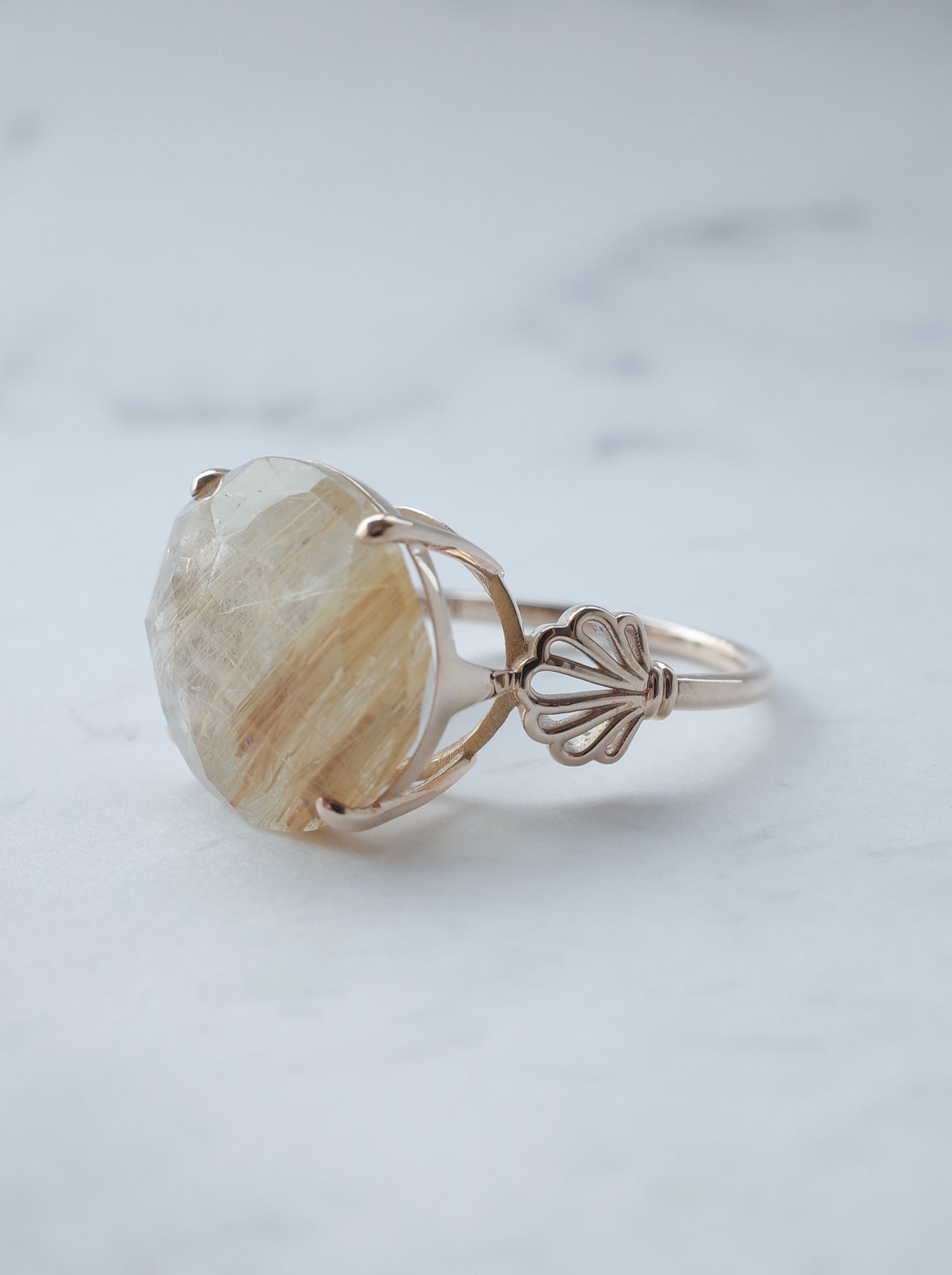 Rutilated Quartz Ring cut by CANNA - s2