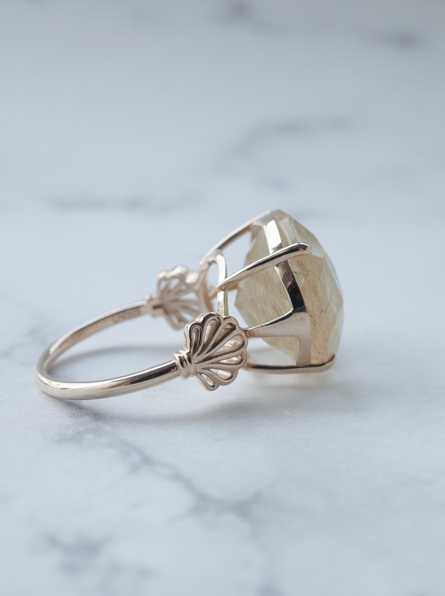 Rutilated Quartz Ring cut by CANNA - s2
