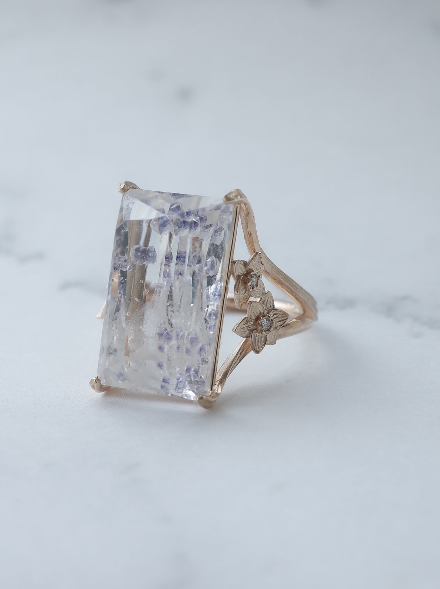 Fluorite in Quartz / cut by CANNA - d1