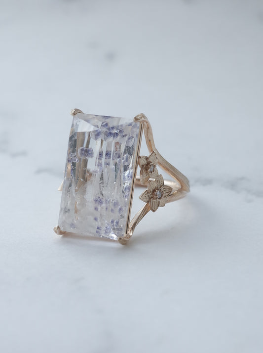 Fluorite in Quartz / cut by CANNA - d1
