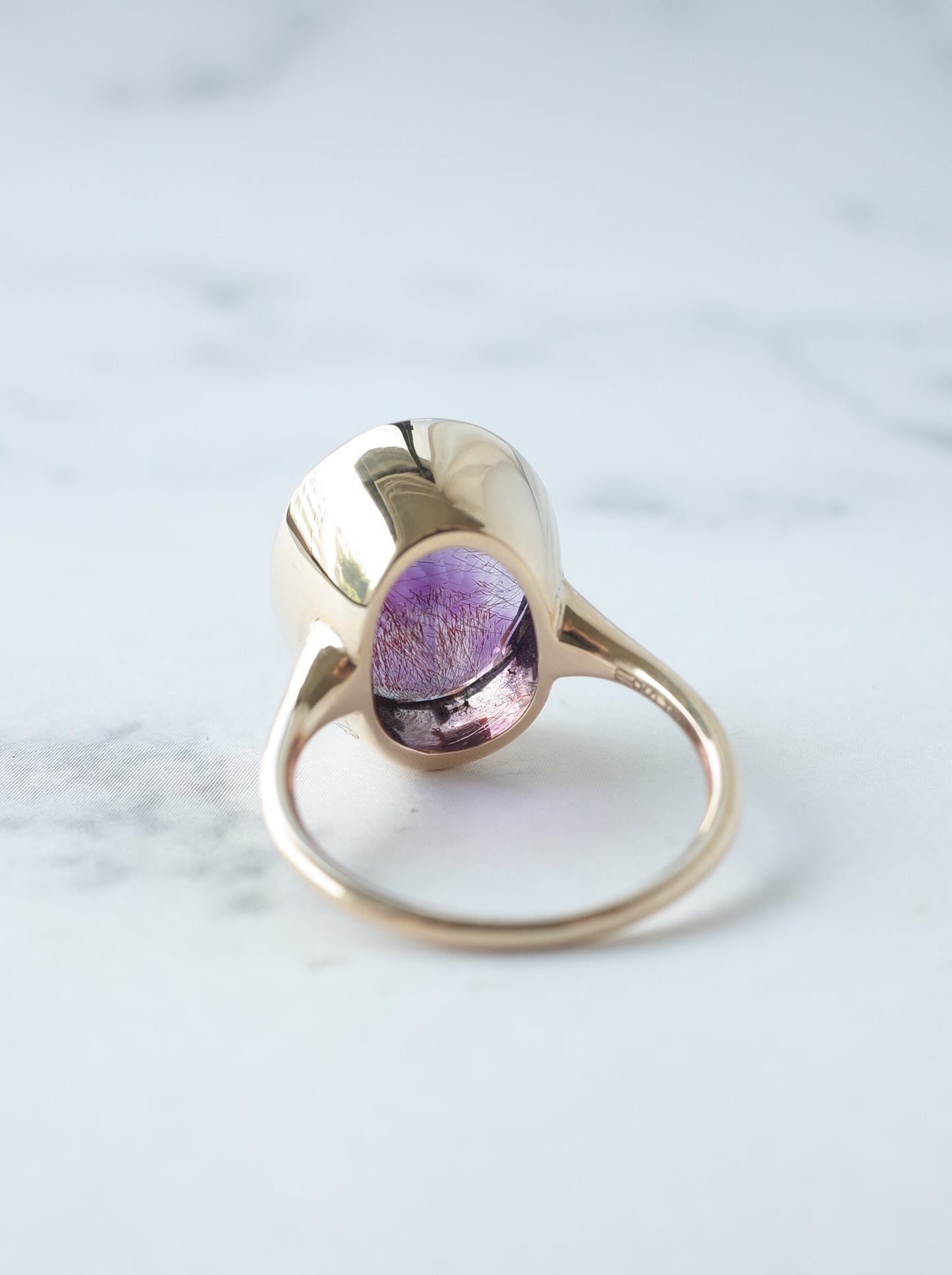 Goethite in Amethyst Ring - 3