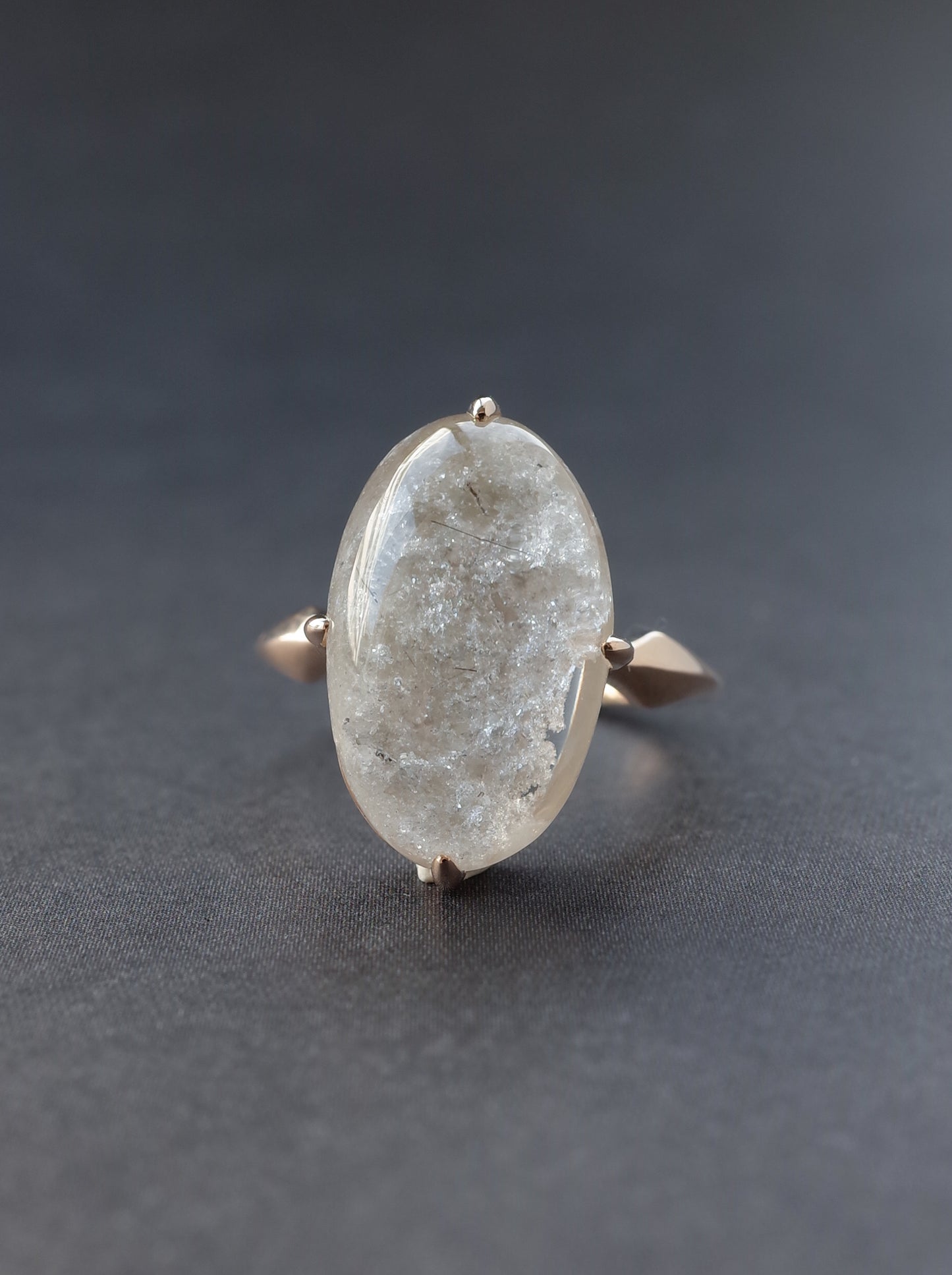 White Garden Quartz Ring - 6
