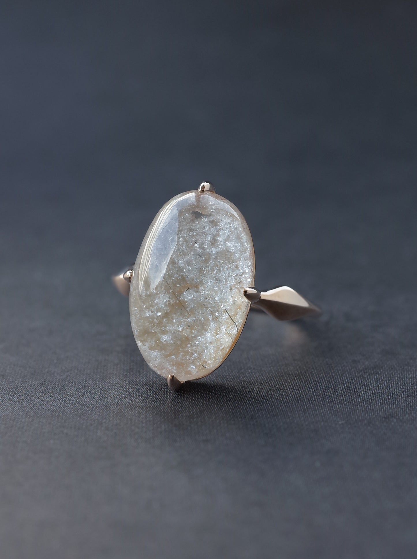 White Garden Quartz Ring - 6