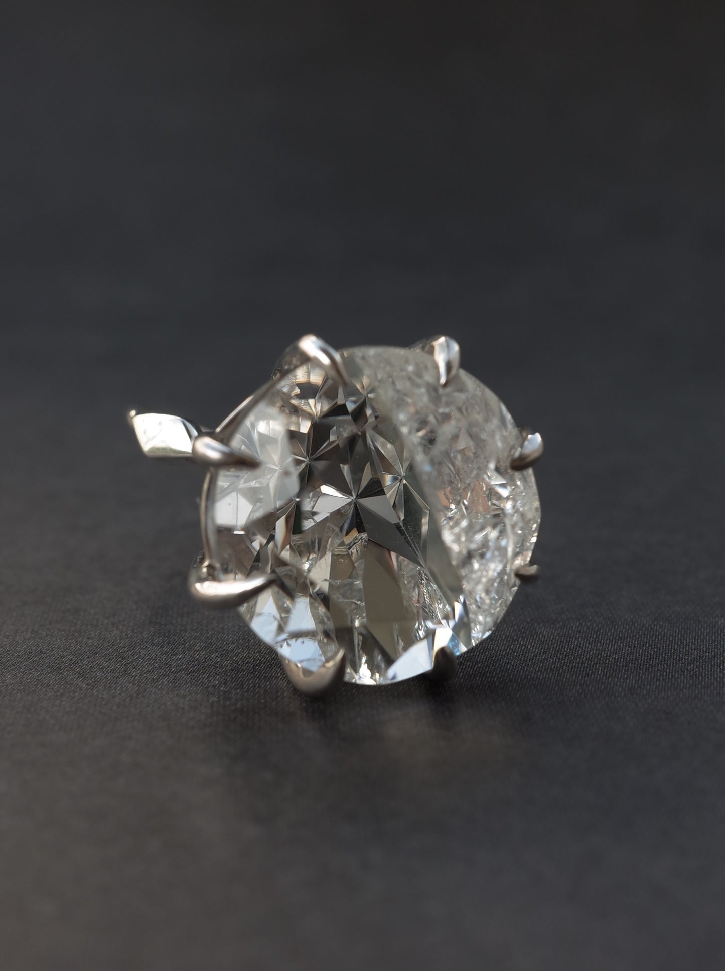 Crash Quartz Ring   / cut by CANNA - 2