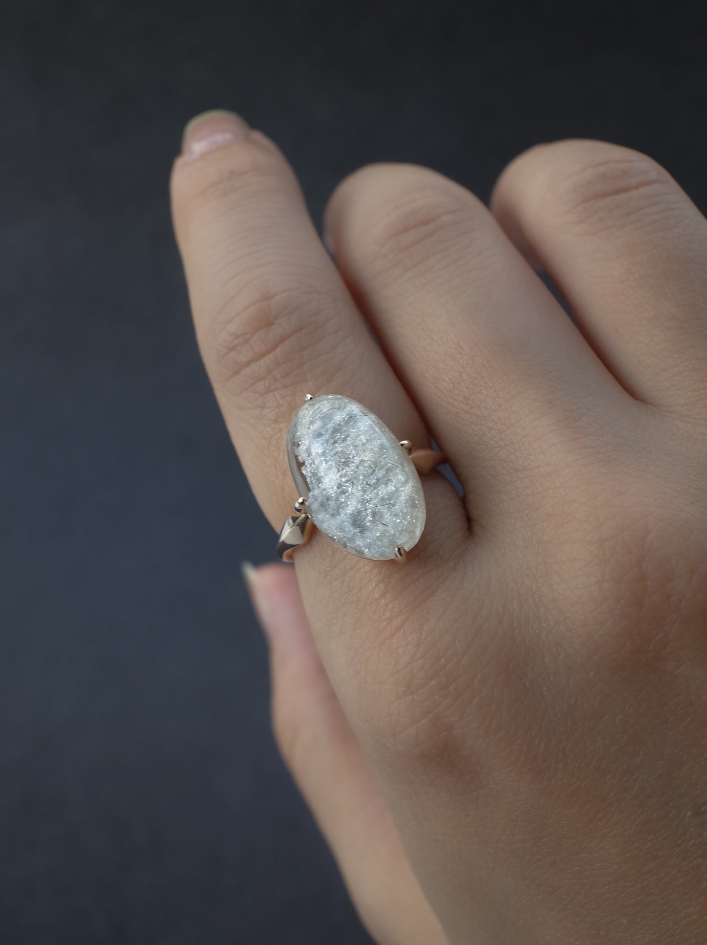 White Garden Quartz Ring - 6