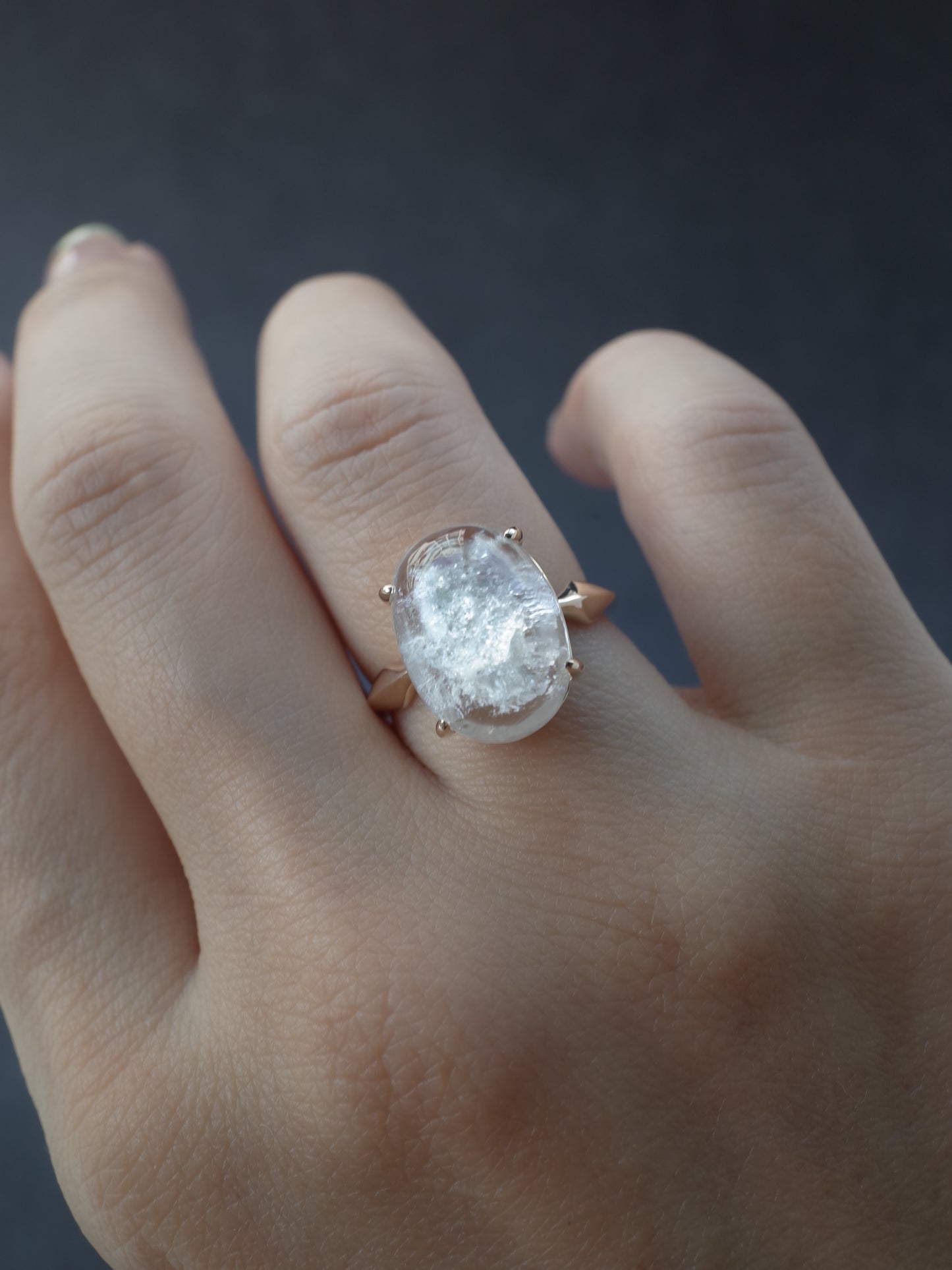 White Garden Quartz Ring - 7