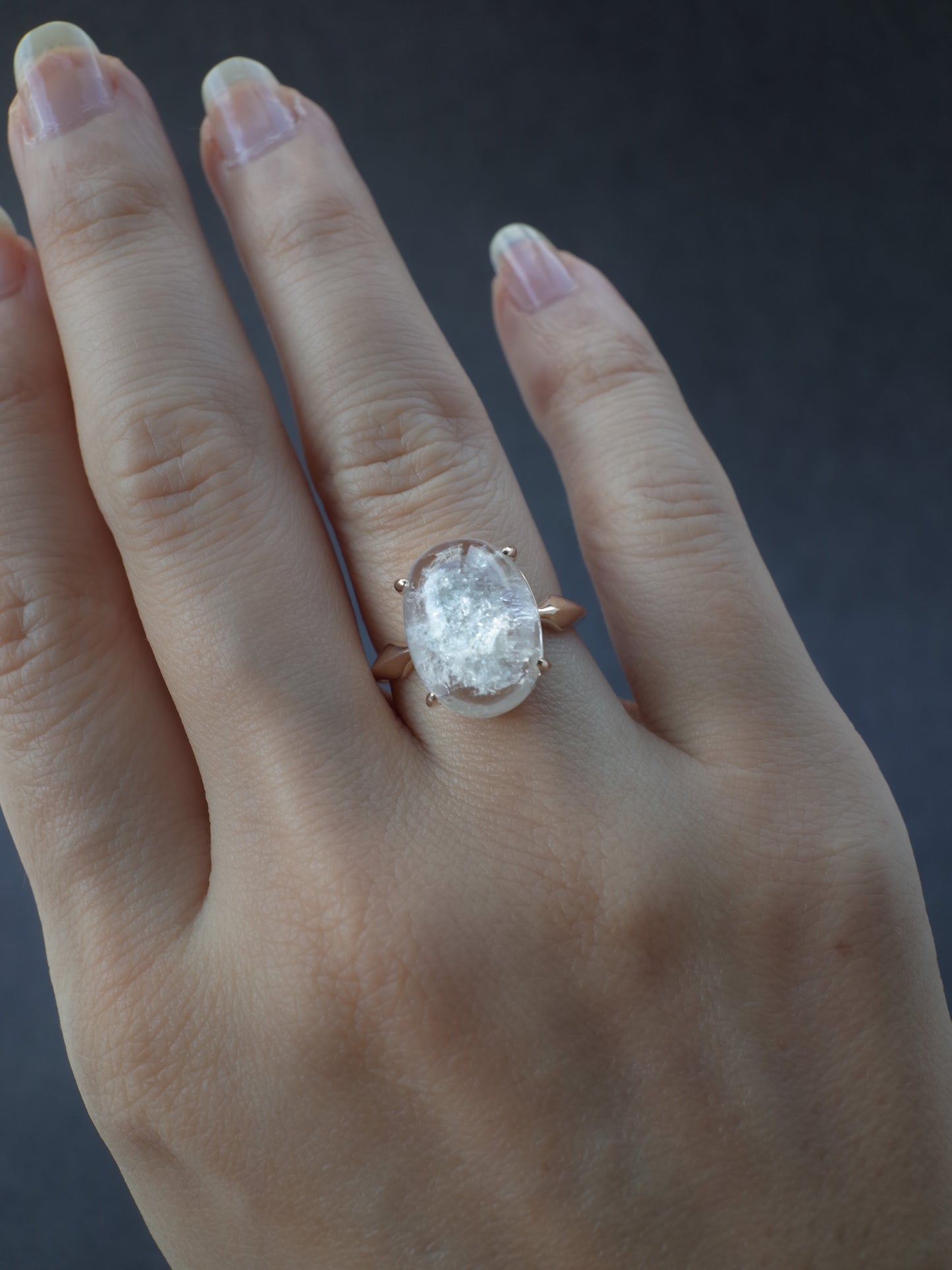 White Garden Quartz Ring - 7