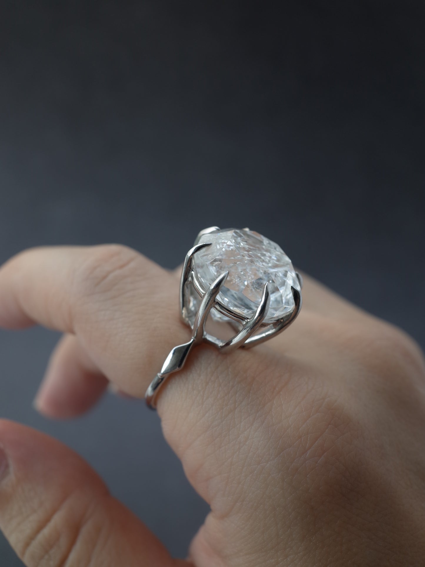 Crash Quartz Ring   / cut by CANNA - 2