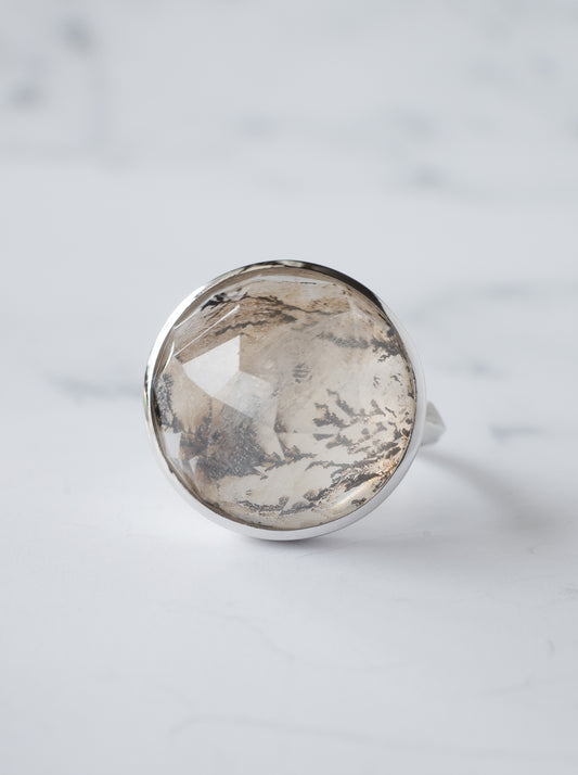 Dendritic Quartz Ring / cut by CANNA -d1