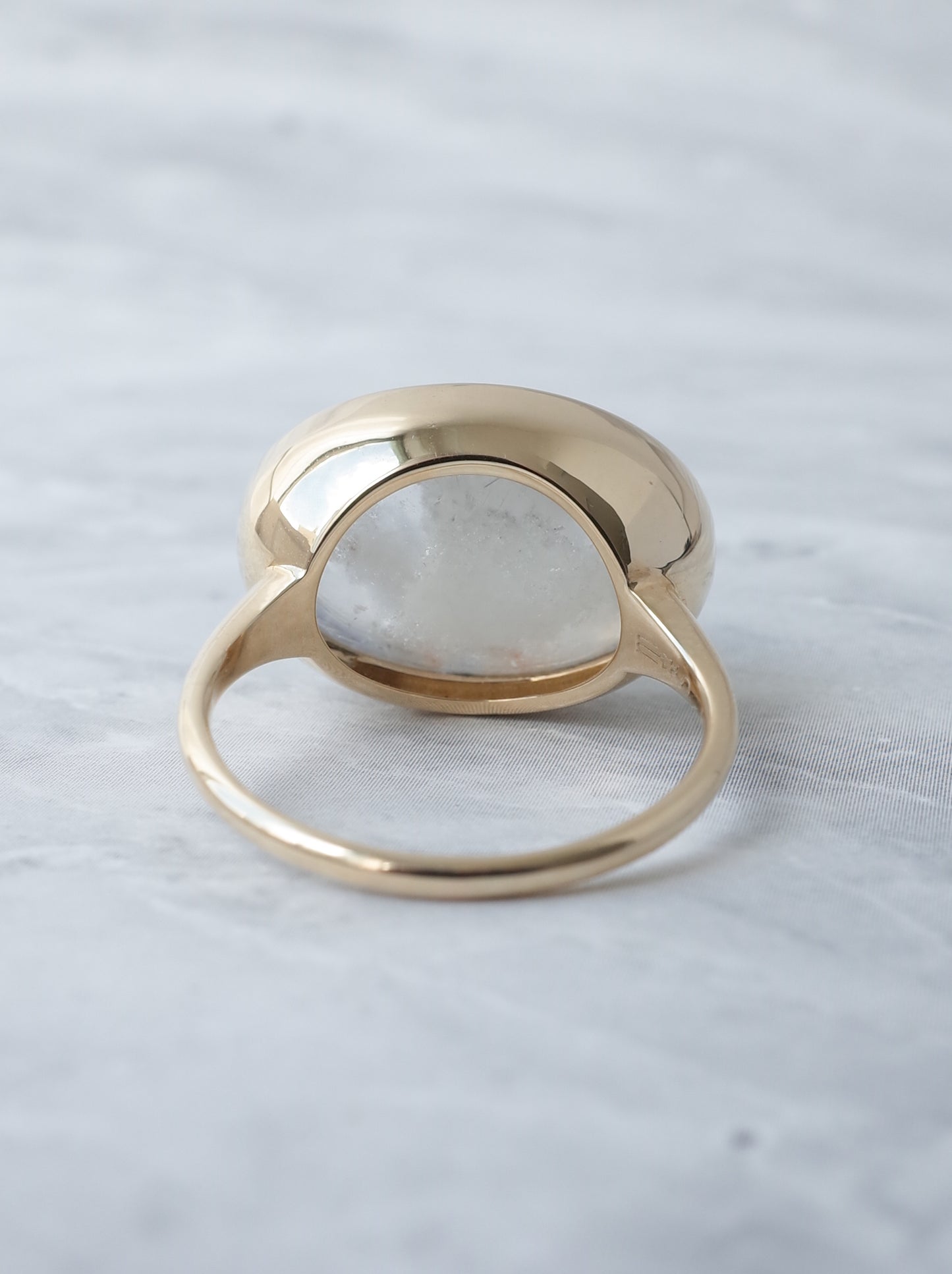 Dumorutierite in Quartz Ring - a4