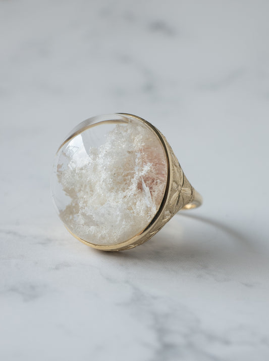 White Garden Quartz Hawaiian Ring