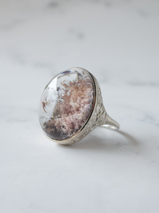 Cherry Blossom Garden Quartz Hawaiian Ring - 2