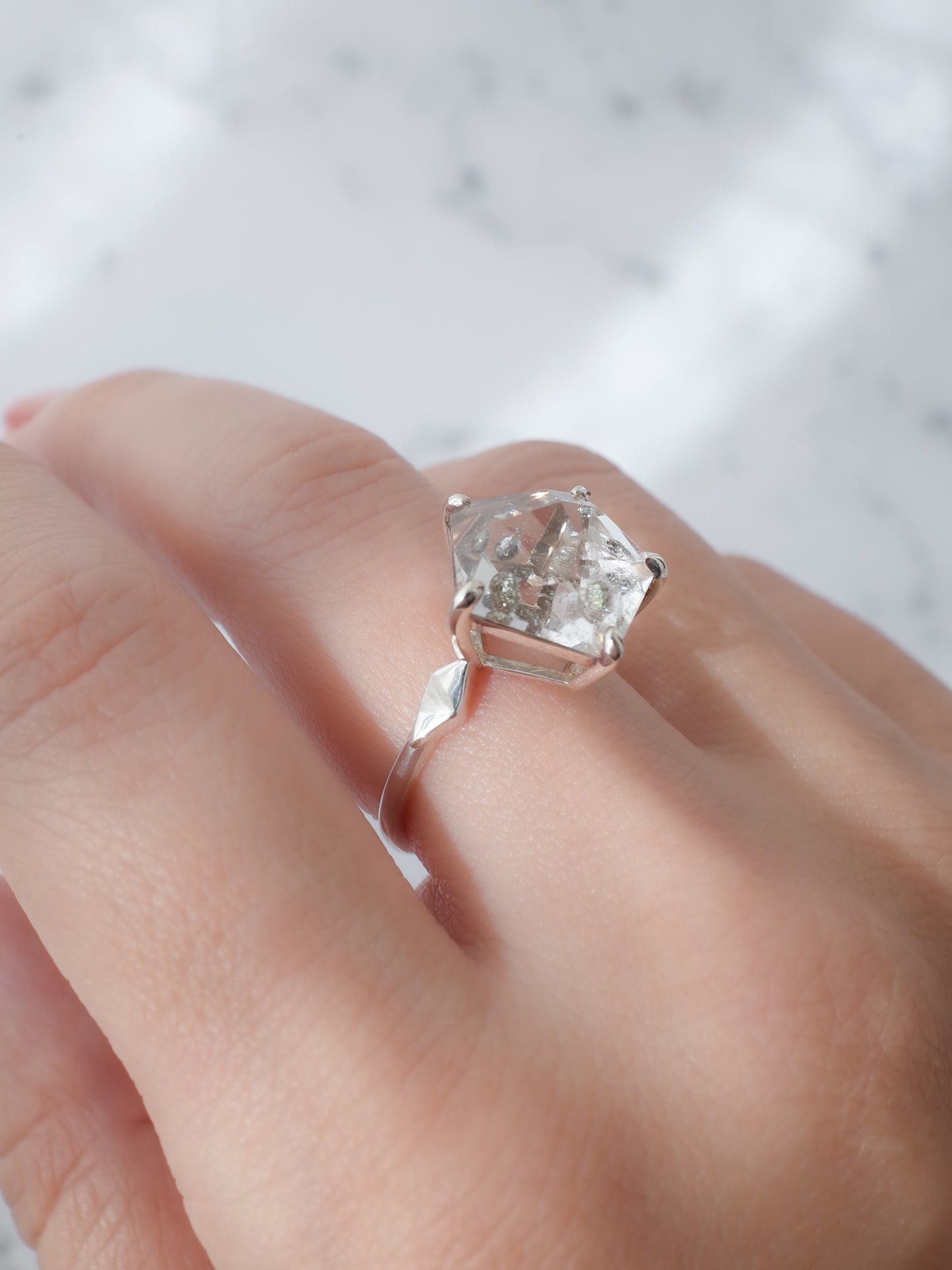 Pyrite in Quartz Ring / cut by CANNA