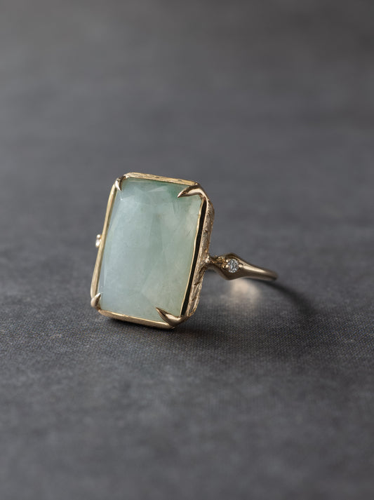 Jadeite Hawaiian Ring - Octagon