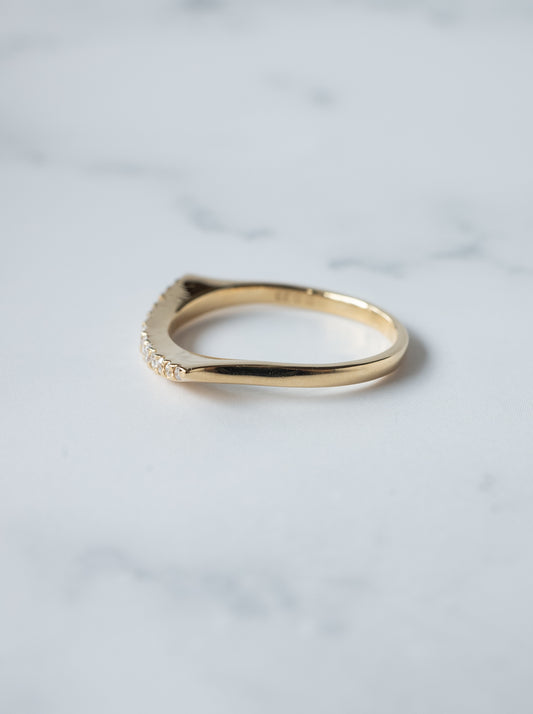 Lunarc Stacking Ring K18YG