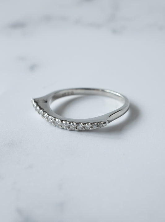 Lunarc Stacking Ring Pt950