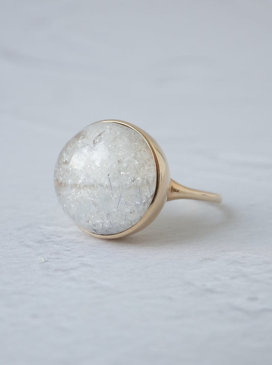 Quartz in White Garden Quartz Ring - 3