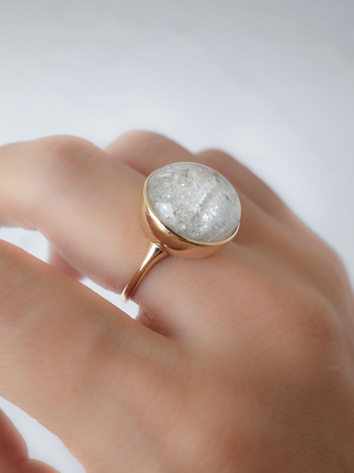 Quartz in White Garden Quartz Ring - 3