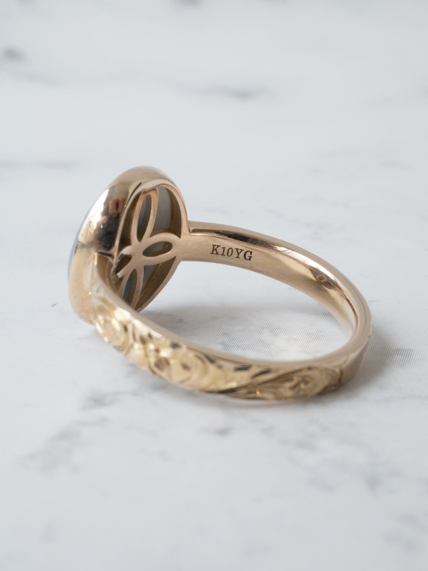 ITOIGAWA Jadeite Hawaiian Ring / Blue-1