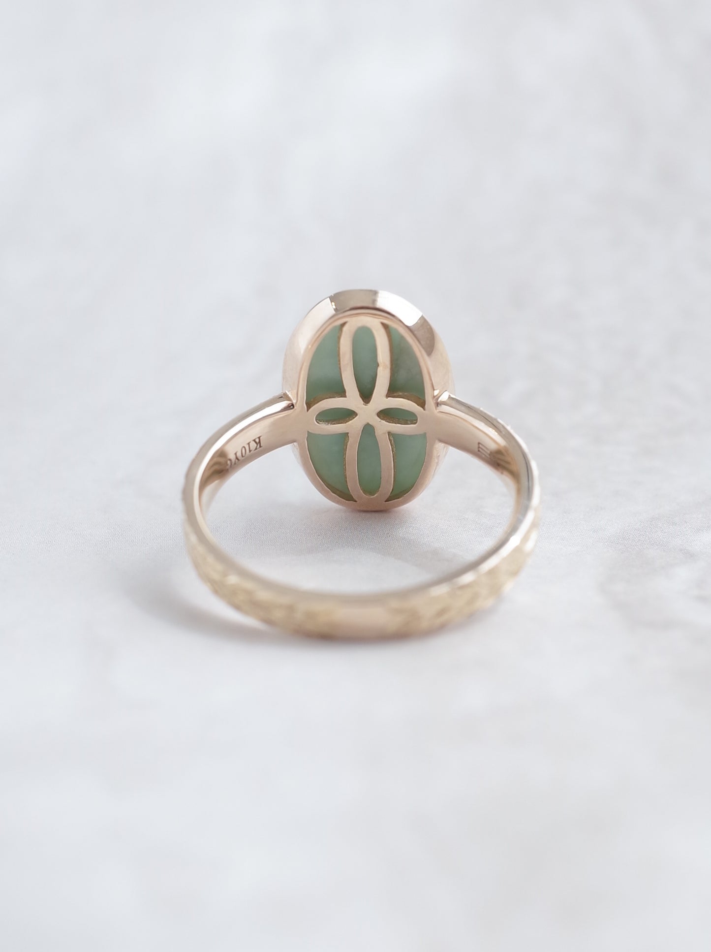 ITOIGAWA Jadeite Hawaiian Ring / Green-3