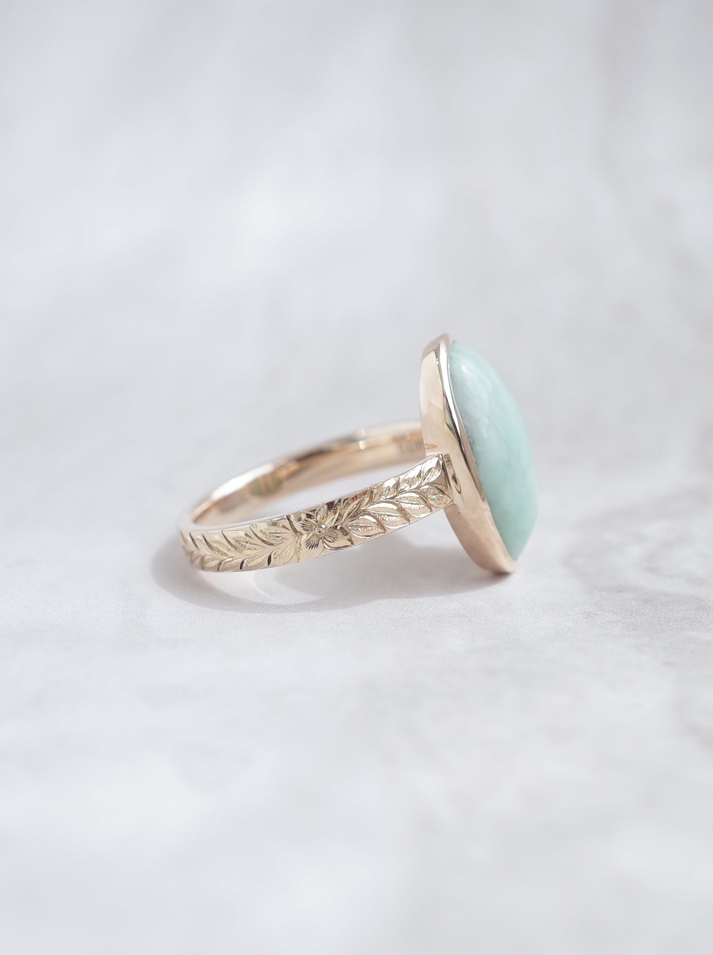 ITOIGAWA Jadeite Hawaiian Ring / Green-3