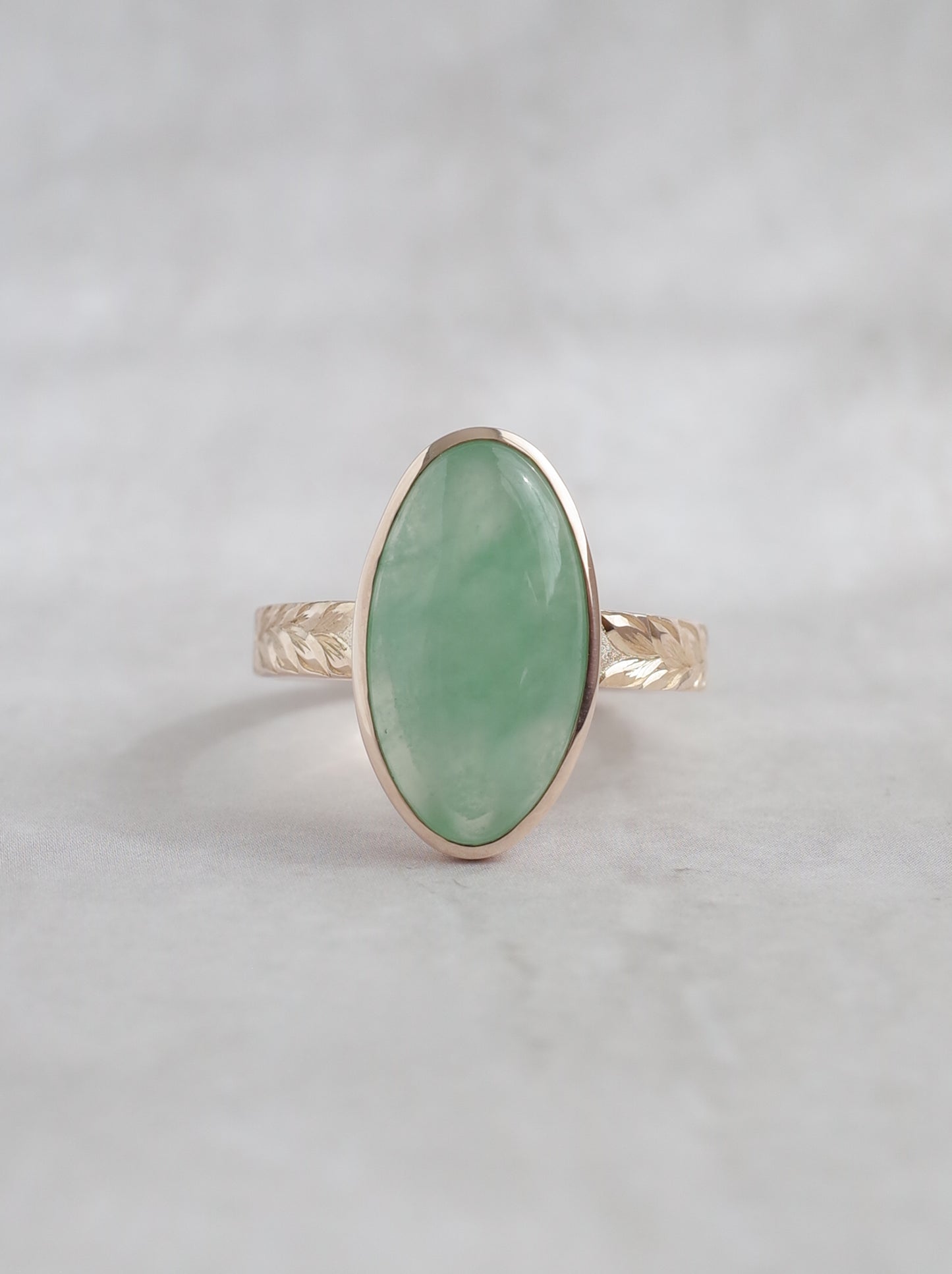 ITOIGAWA Jadeite Hawaiian Ring / Green-1