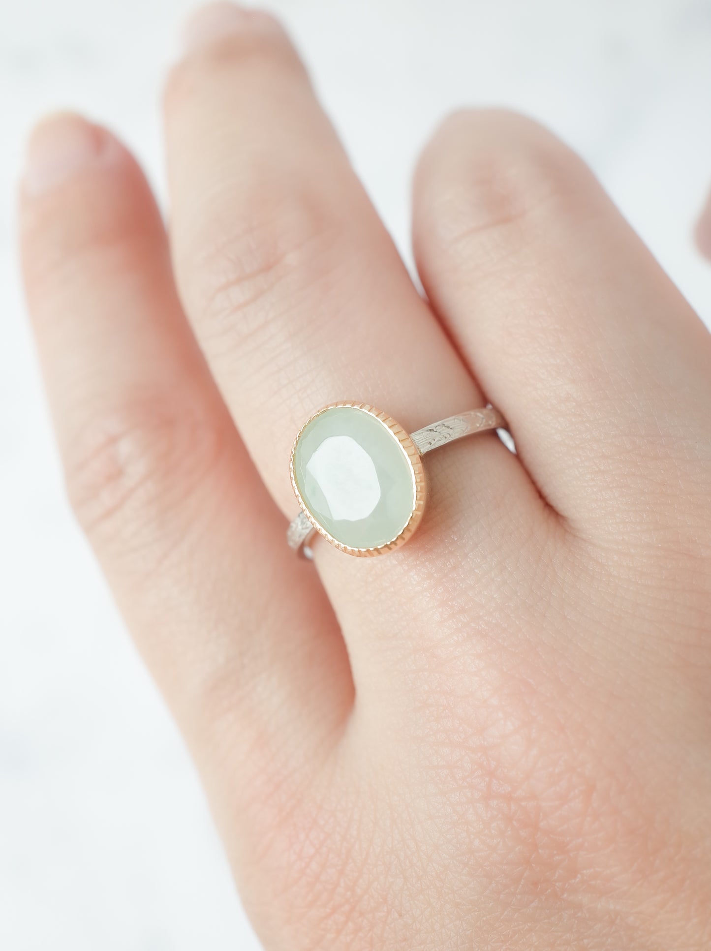 ITOIGAWA Jadeite Hawaiian Ring / Green-4