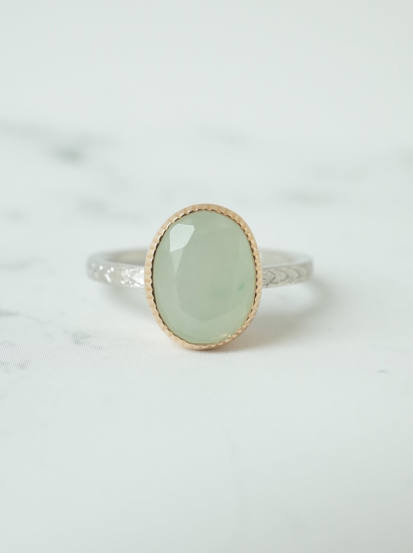 ITOIGAWA Jadeite Hawaiian Ring / Green-4