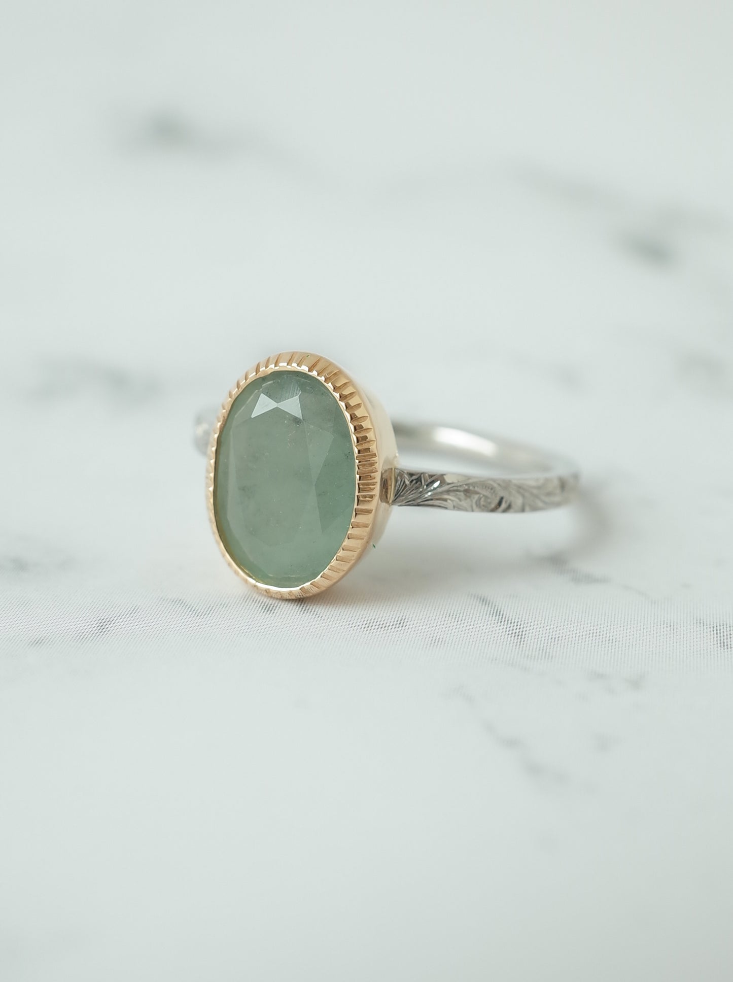 ITOIGAWA Jadeite Hawaiian Ring / Green-5