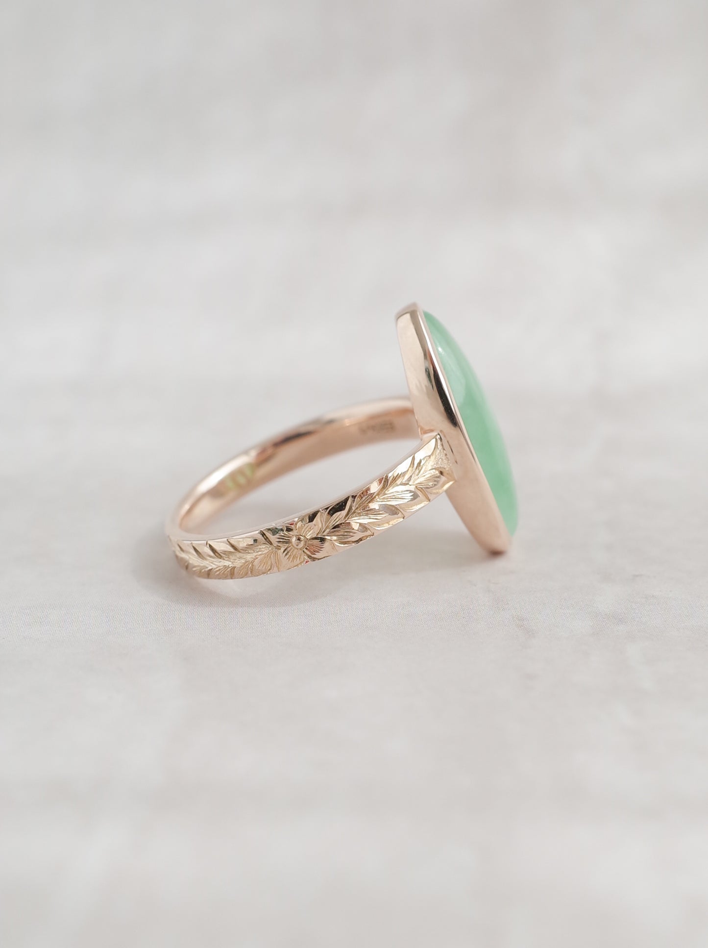 ITOIGAWA Jadeite Hawaiian Ring / Green-1