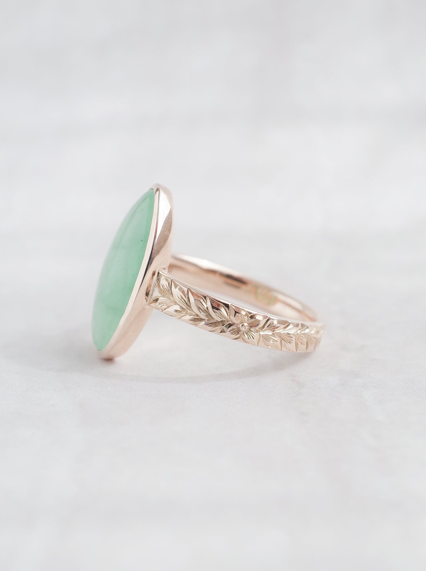 ITOIGAWA Jadeite Hawaiian Ring / Green-1