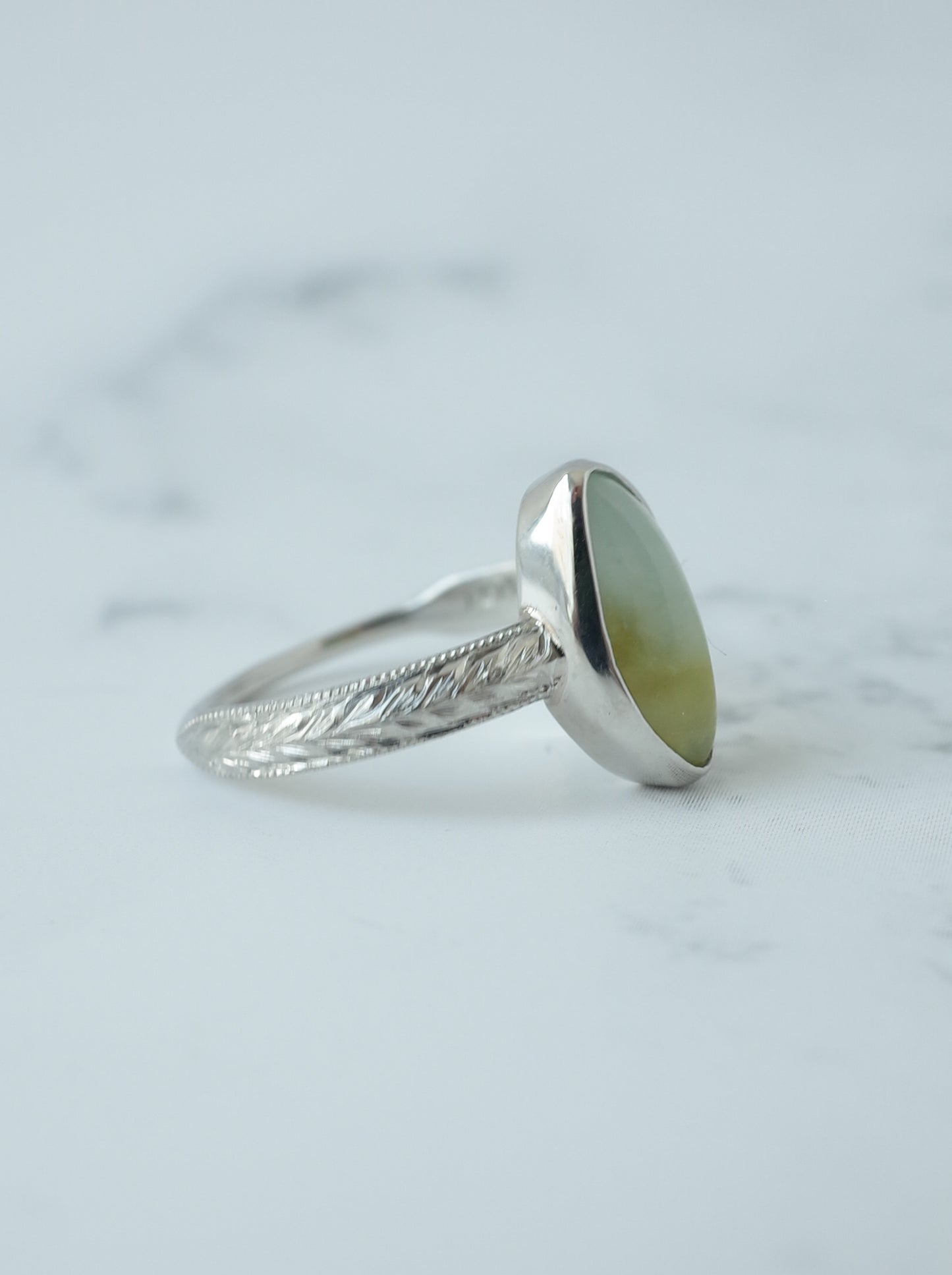 Jadeite Hawaiian Ring - 7