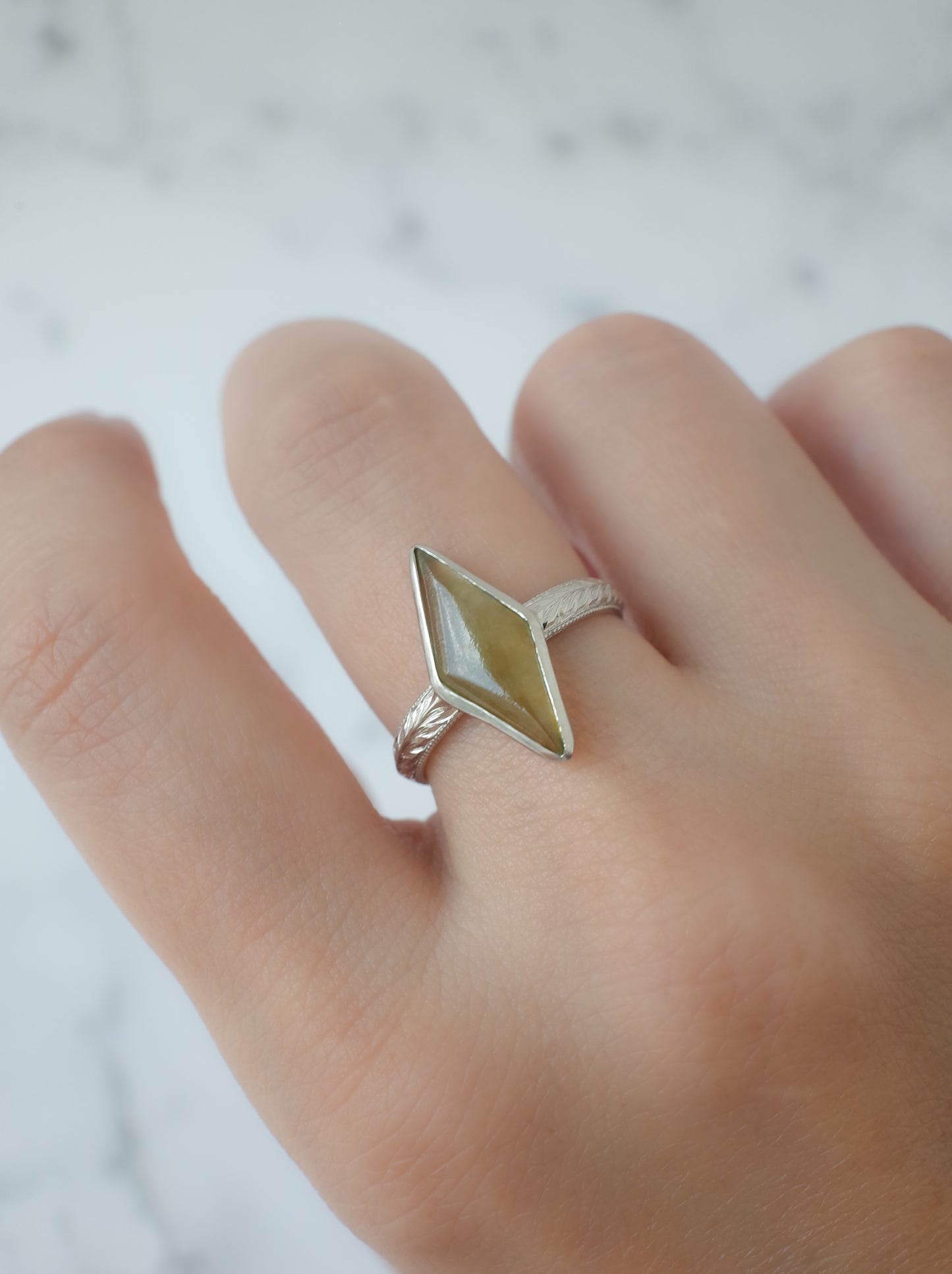 Jadeite Hawaiian Ring - 8