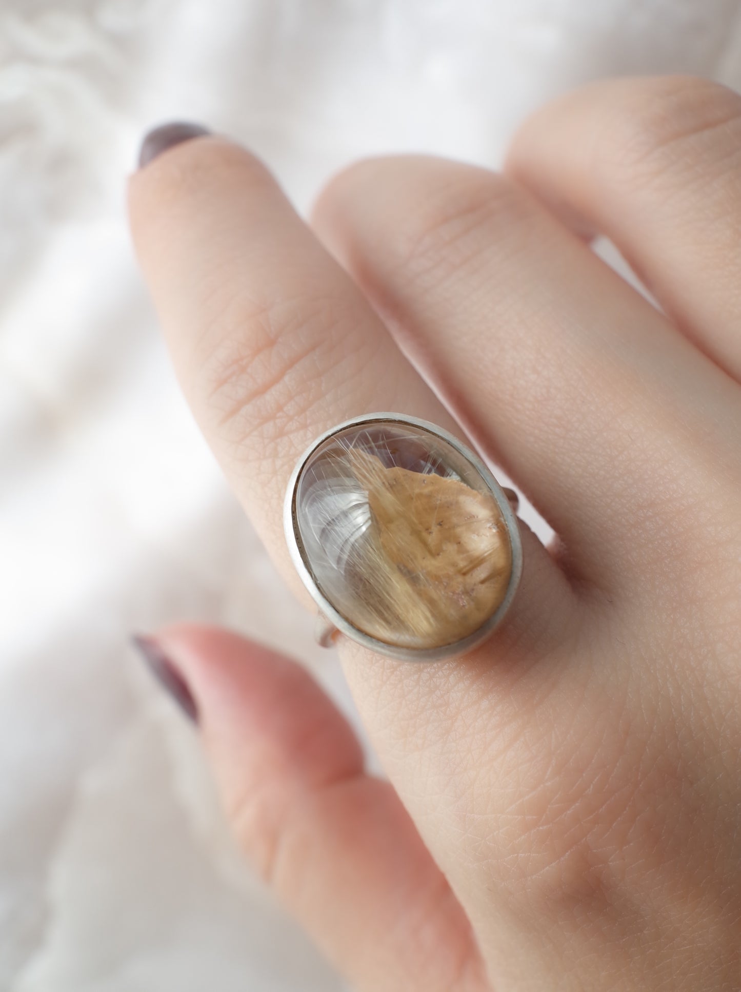 Maica in Rutilated Quartz Ring