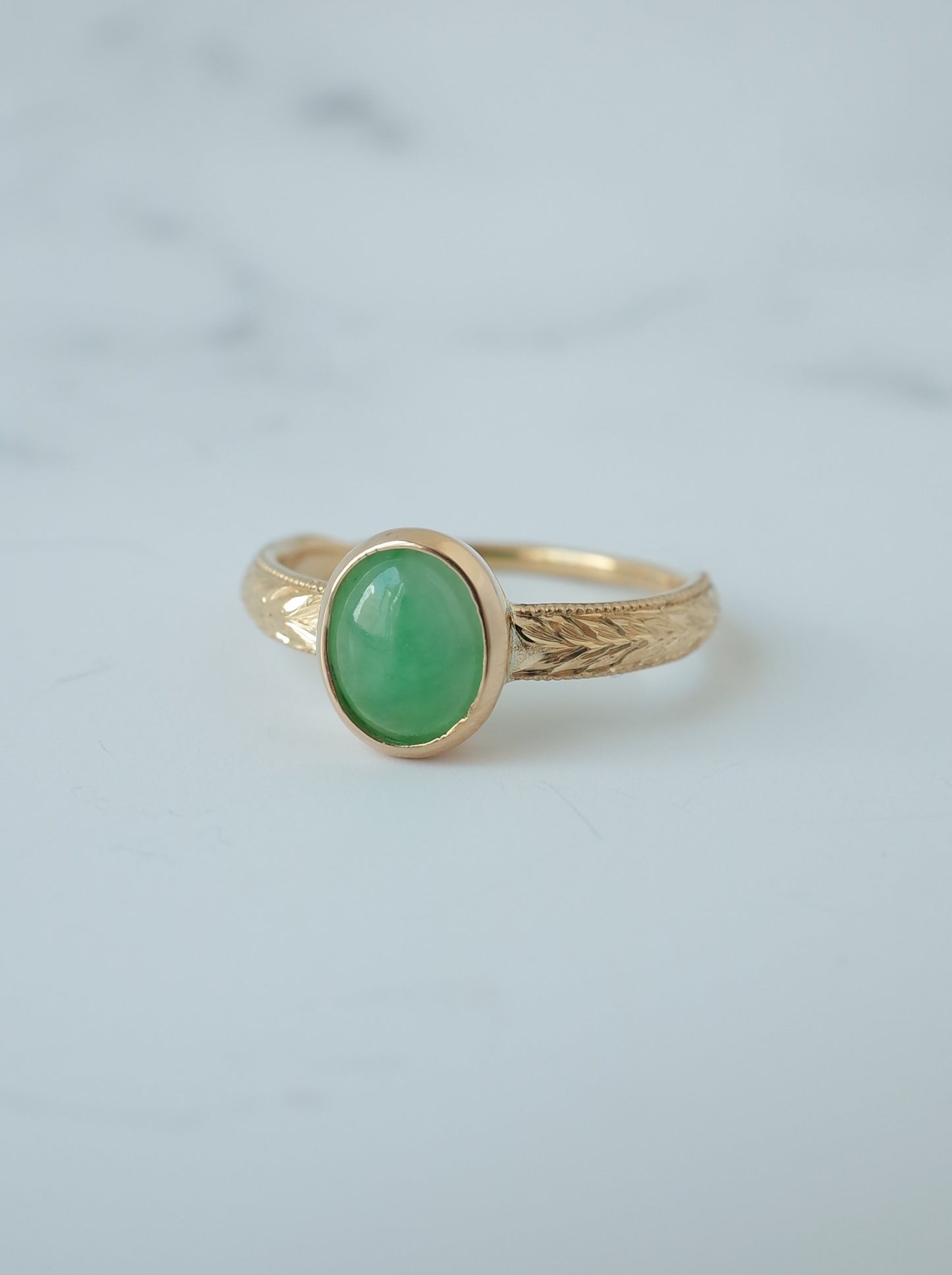 Jadeite Hawaiian Ring - 4