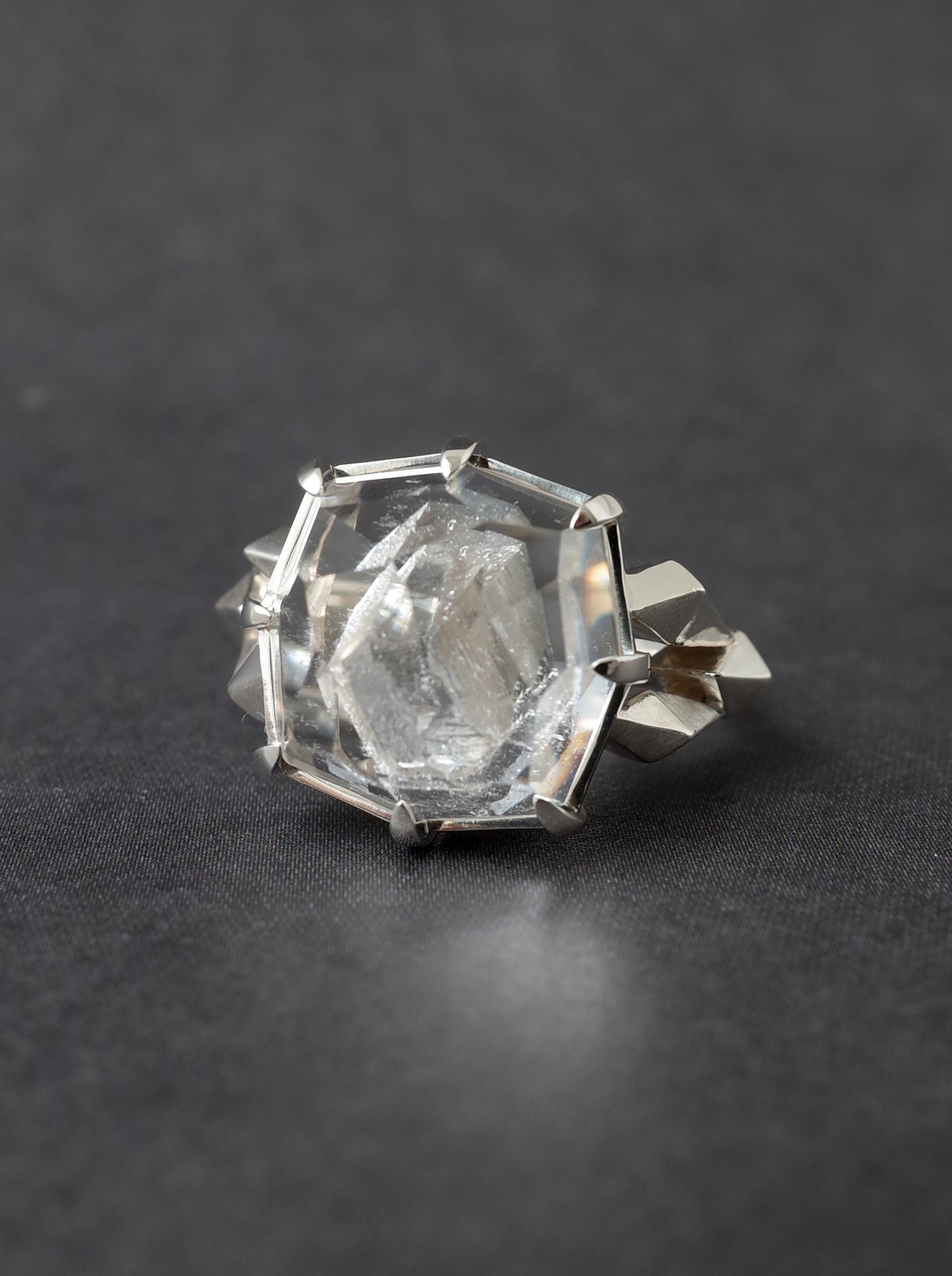 Quartz in Quartz CRYSTALLIZE Ring - 2 / cut by CANNA