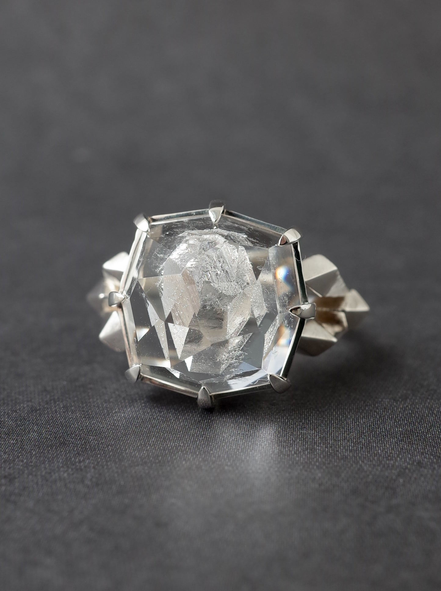 Quartz in Quartz CRYSTALLIZE Ring - 2 / cut by CANNA