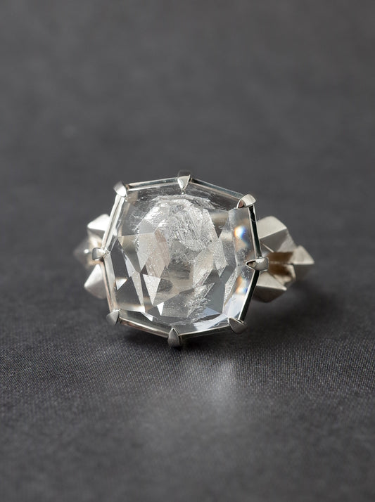 Quartz in Quartz CRYSTALLIZE Ring - 2 / cut by CANNA